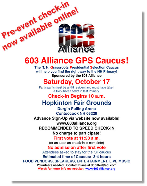 603 Alliance GPS Caucus Flyer