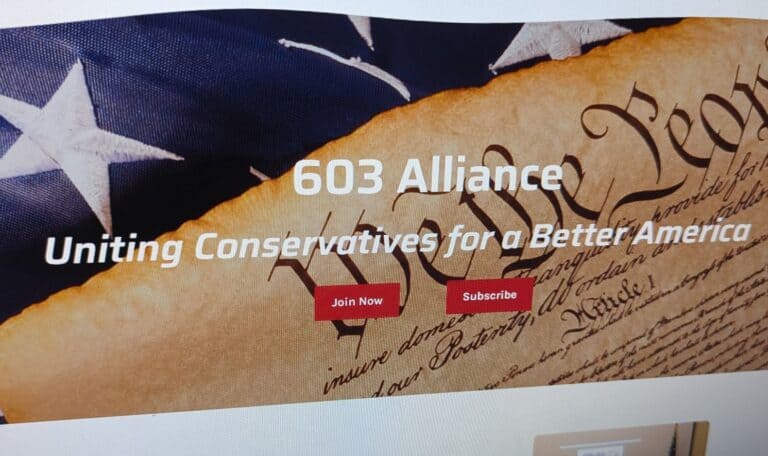 603 Home page screen grab